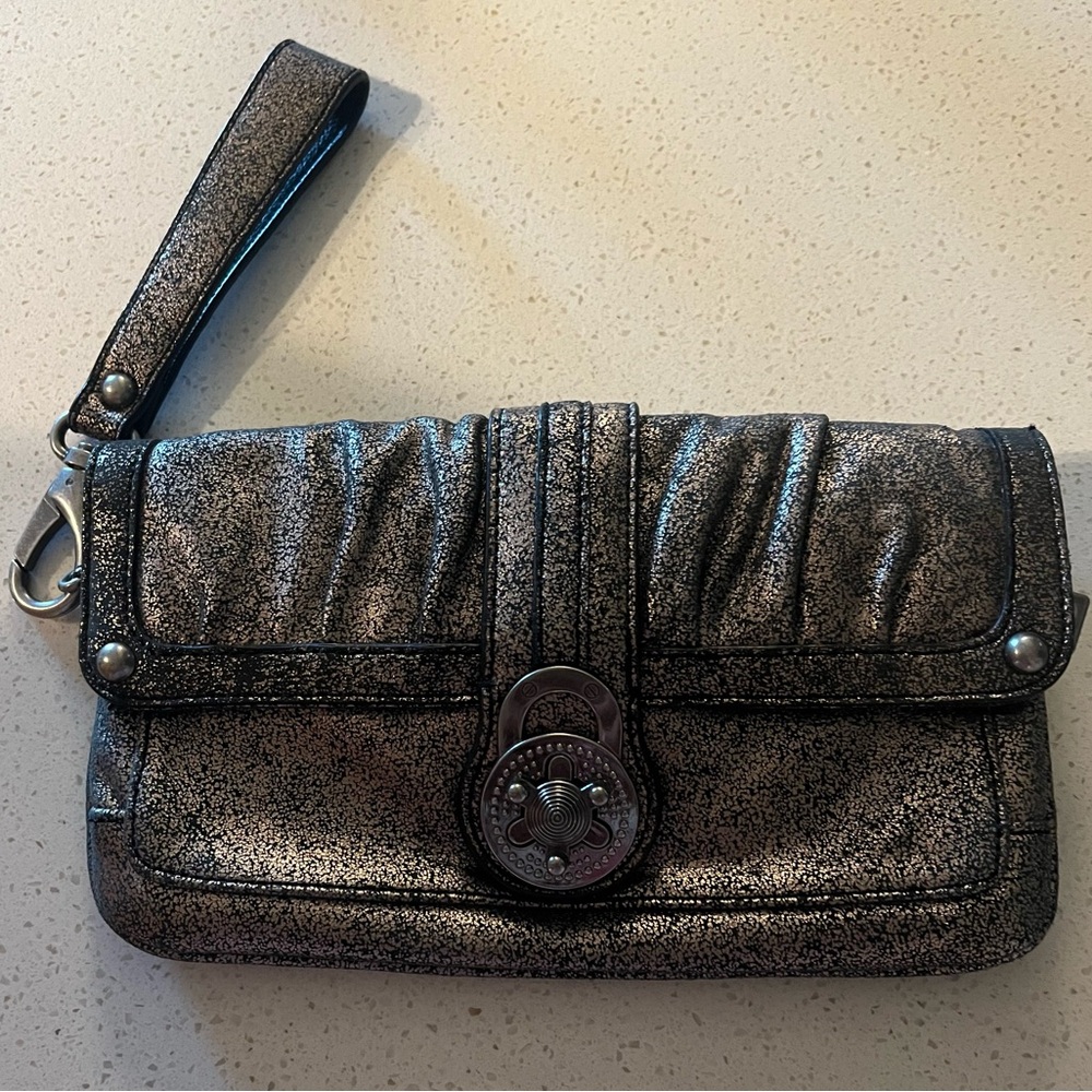 Steve Madden leather wristlet NWOT